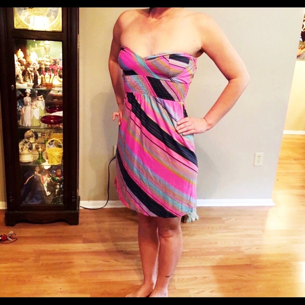 Rare vintage Billabong striped skater dress size L